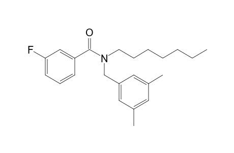 Benzamide, 3-fluoro-N-(3,5-dimethylbenzyl)-N-heptyl-
