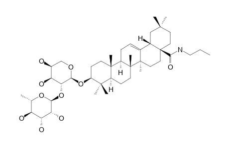 N-PROPYL-OLEANOLIC-AMIDE-3-O-ALPHA-L-RHAMNOPYRANOSYL-(1->2)-ALPHA-L-ARABINOPYRANOSIDE