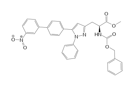 Methyl (2S)-2-[(benzyloxycarbonyl)amino]-3-[5'-(3'''-nitrobiphen-4''-yl)-1'-phenyl-1'H-pyrazol-3'-yl]propanoate