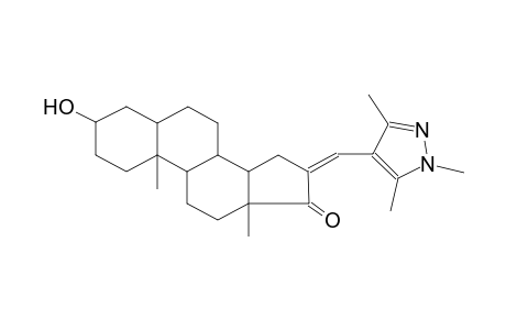 3-hydroxy-16-[(1,3,5-trimethyl-1H-pyrazol-4-yl)methylene]androstan-17-one