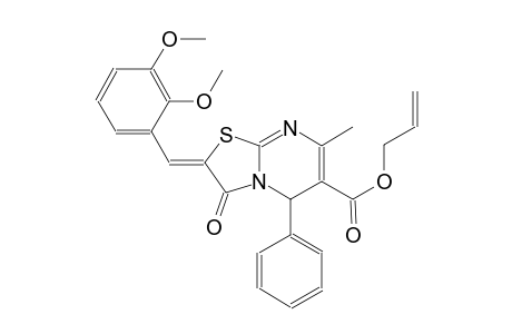 allyl (2Z)-2-(2,3-dimethoxybenzylidene)-7-methyl-3-oxo-5-phenyl-2,3-dihydro-5H-[1,3]thiazolo[3,2-a]pyrimidine-6-carboxylate
