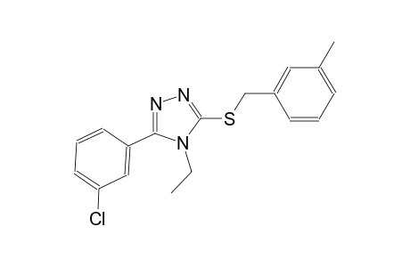 5-(3-chlorophenyl)-4-ethyl-4H-1,2,4-triazol-3-yl 3-methylbenzyl sulfide