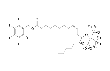 12-Hydroxy-9-octadecenoic acid, PFB,TMS-D9 derivative