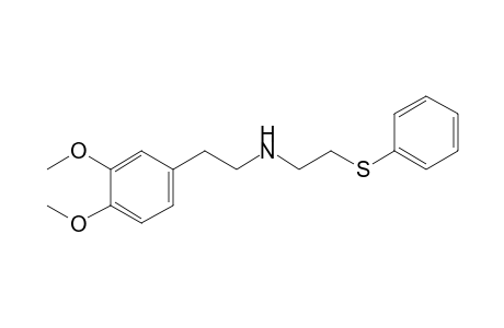 N-[2-(3,4-Dimethoxyphenyl)ethyl]-2-phenylsulfanylethylamine