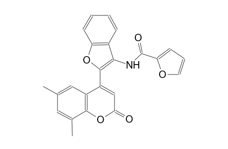 2-furancarboxamide, N-[2-(6,8-dimethyl-2-oxo-2H-1-benzopyran-4-yl)-3-benzofuranyl]-