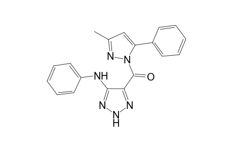 (3-Methyl-5-phenyl-1H-pyrazol-1-yl)-(5-phenylamino-2H-1,2,3-triazol-4-yl)methanone