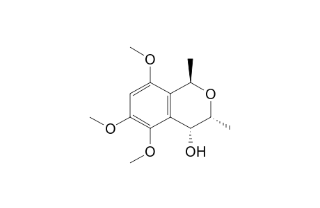 (1R,3R,4R)-5,6,8-trimethoxy-1,3-dimethyl-3,4-dihydro-1H-2-benzopyran-4-ol