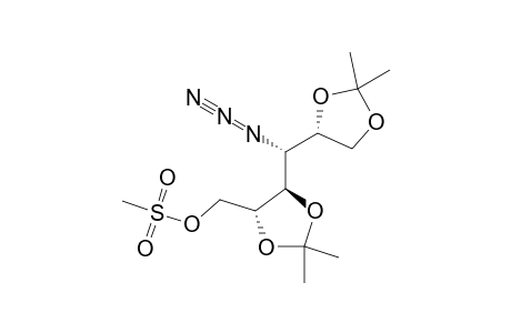 4-AZIDO-4-DEOXY-1-O-METHYLSULFONYL-2,3:5,6-DI-O-ISOPROPYLIDENE-D-GLUCITOL