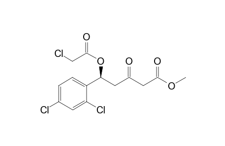 (5S)-Methyl .delta.-chloroacetyloxy-.delta.-(o,p-dichlorophenyl)-.beta.-oxo-pentanoate