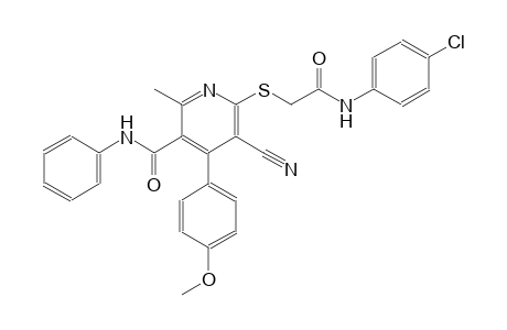 3-pyridinecarboxamide, 6-[[2-[(4-chlorophenyl)amino]-2-oxoethyl]thio]-5-cyano-4-(4-methoxyphenyl)-2-methyl-N-phenyl-