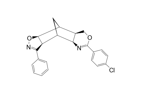 2-PARA-CHLOROPHENYL-5,8-METHANO-4AR*,5,6S*,7S*,8,8AS*-HEXAHYDRO-4H-3,1-BENZOXAZINO-[7,6-D]-3-PHENYLISOXAZOLINE