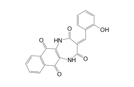 3-(2-Hydroxy-benzylidene)-1,5-dihydro-naphtho[2,3-b][1,4]diazepine-2,4,6,11-tetraone