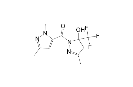 1-[(1,3-dimethyl-1H-pyrazol-5-yl)carbonyl]-3-methyl-5-(trifluoromethyl)-4,5-dihydro-1H-pyrazol-5-ol