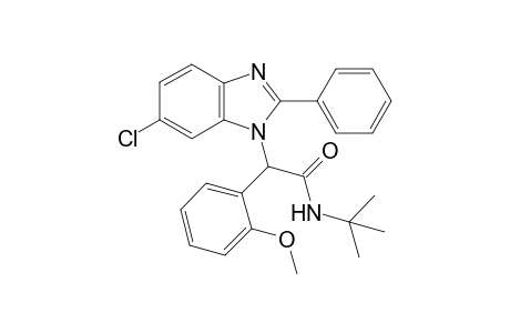 N-(tert-Butyl)-2-(6-chloro-2-phenyl-1H-benzimidazol-1-yl)-2-(2-methoxyphenyl)acetamide