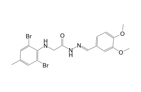 acetic acid, [(2,6-dibromo-4-methylphenyl)amino]-, 2-[(E)-(3,4-dimethoxyphenyl)methylidene]hydrazide