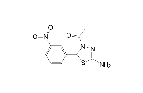 Ethanone, 1-[2,3-dihydro-5-amino-2-(3-nitrophenyl)-1,3,4-thiadiazol-3-yl]-