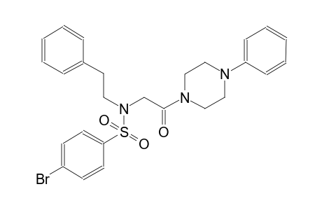 benzenesulfonamide, 4-bromo-N-[2-oxo-2-(4-phenyl-1-piperazinyl)ethyl]-N-(2-phenylethyl)-