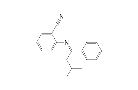 2-[(3-Methyl-1-phenylbutylidene)amino]benzonitrile