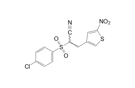 alpha-[(p-chlorophenyl)sulfonyl]-5-nitro-3-thiopheneacrylonitrile