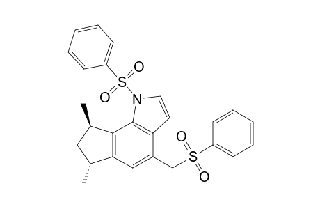 (6R,8R)-1-(benzenesulfonyl)-4-(benzenesulfonylmethyl)-6,8-dimethyl-7,8-dihydro-6H-cyclopenta[g]indole