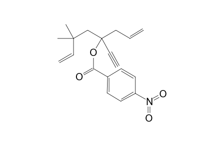 1-Allyl-1-ethynyl-3,3-dimethylpen-4-enyl 4'-Nitrobenzoate