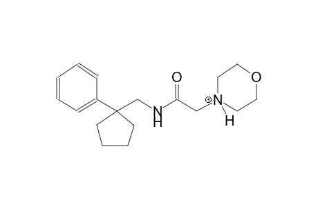 4-(2-oxo-2-{[(1-phenylcyclopentyl)methyl]amino}ethyl)morpholin-4-ium
