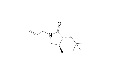 (3R,4R)-3-(2,2-Dimethylpropyl)-4-methyl-1-(2-propenyl)-2-pyrrolidinone