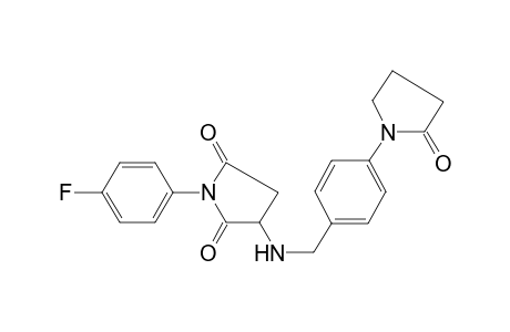 1-(4-fluorophenyl)-3-[[4-(2-ketopyrrolidino)benzyl]amino]pyrrolidine-2,5-quinone