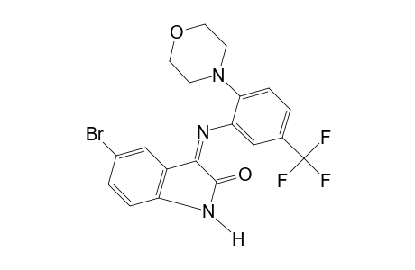 5-BROMO-3-[(6-MORPHOLINO-alpha,alpha,alpha-TRIFLUORO-m-TOLYL)IMINO]-2-INDOLINONE