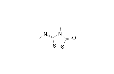 1,2,4-dithiazolidin-3-one, 4-methyl-5-(methylmino)-
