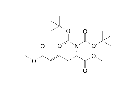 Dimethyl (5S)(2E)-5-{(tert-butyloxy)-N-[(tert-butoxy)carbonyl]carbonylamino}hex-2-ene-1,6-dioate