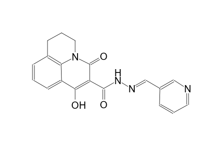 7-hydroxy-5-oxo-N'-[(E)-3-pyridinylmethylidene]-2,3-dihydro-1H,5H-pyrido[3,2,1-ij]quinoline-6-carbohydrazide