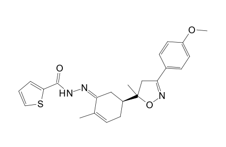2-Thiophenecarboxylic acid, N'-[5-[4,5-dihydro-3-(4-methoxyphenyl)-5-methyl-5-isoxazolyl]-2-methyl-2-cyclohexenyliden]hydrazide