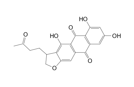 4,6,8-trihydroxy-3-(3-ketobutyl)-2,3-dihydronaphtho[2,3-f]benzofuran-5,10-quinone