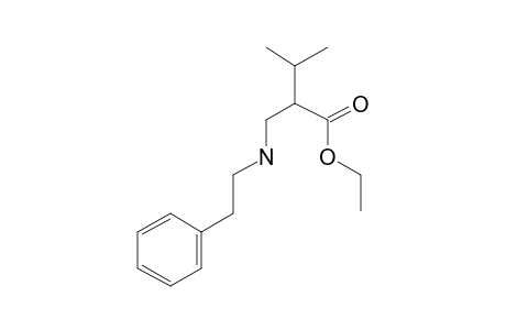 Ethyl 2-(phenethylaminomethyl)isovalerate