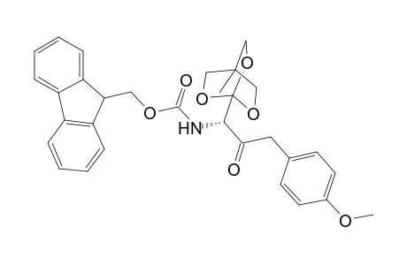 1-[N-(9-Fluorenylmethyloxycarbonyl)-(1S)-1-amino-2-(4-methoxybenzyl)-2-oxoethyl]-4-methyl-2,6,7-trioxabicyclo[2.2.2]octane