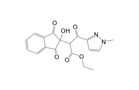 ethyl 2-(2-hydroxy-1,3-dioxo-2,3-dihydro-1H-inden-2-yl)-3-(1-methyl-1H-pyrazol-3-yl)-3-oxopropanoate