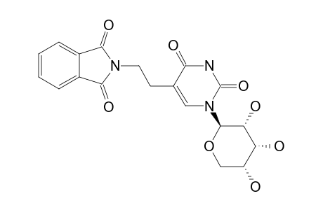 2-[2-[2,4-diketo-1-[(2R,3R,4R,5R)-3,4,5-trihydroxytetrahydropyran-2-yl]pyrimidin-5-yl]ethyl]isoindoline-1,3-quinone