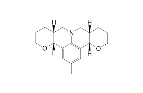 (3b.alpha,.,7a.alpha.,10a.beta.,14a.beta.)-6,7,7a,8,10a,12,13,14a-octahydro-2-methyl-3bH,5H,10H,11H-pyrano[3,2-c]pyrano[2',3':4,5]pyrido[3,2,1-ij]quinoline