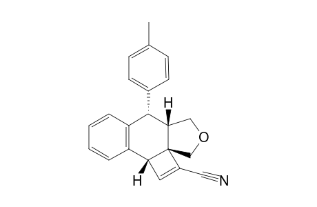 (2aS*,5aS*,6S*,10bR*)-6-(p-Tolyl)-5,5a,6,10b-tetrahydro-3H-cyclobuta[1,2]naphtho[2,3-c]furan-2-carbonitrile