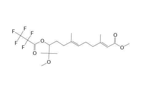 Methyl (2E,6E)-11-methoxy-3,7,11-trimethyl-10-[(2,2,3,3,3-pentafluoropropanoyl)oxy]-2,6-dodecadienoate