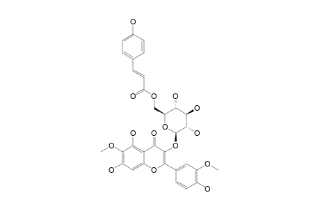 6,3-DIMETHOXY-QUERCETIN-3-O-BETA-D-6-(PARA-COUMAROYL)-GLUCOPYRANOSIDE;COMPOPUND-#7