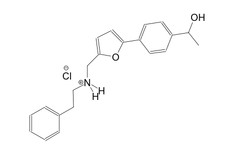 2-furanmethanaminium, 5-[4-(1-hydroxyethyl)phenyl]-N-(2-phenylethyl)-, chloride