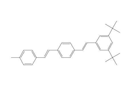 Benzene, 1-[2-[3,5-bis(1,1-dimethylethyl)phenyl]ethenyl]-4-[2-(4-methylphenyl)ethenyl]-, (E,E)-