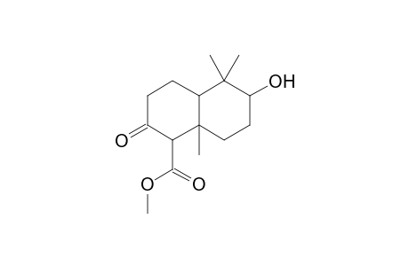 Methyl octahydro-6-hydroxy-5,5,8a-trimethyl-2-oxonaphthalene-1-carboxylate