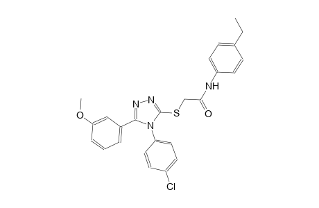 2-{[4-(4-chlorophenyl)-5-(3-methoxyphenyl)-4H-1,2,4-triazol-3-yl]sulfanyl}-N-(4-ethylphenyl)acetamide