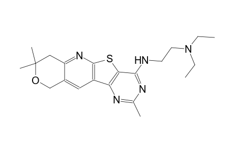 N,N-diethyl-N'-(3,8,8-trimethyl-8,9-dihydro-6H-7-oxa-11-thia-2,4,10-triaza-benzo[b]fluoren-1-yl)-ethane-1,2-diamine
