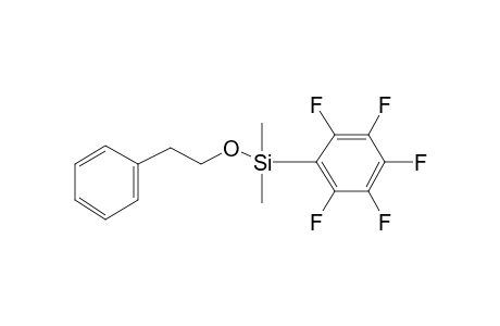 1-Phenyl-2-dimethyl(pentafluorophenyl)silyloxyethane