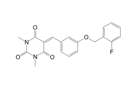 5-(3-[(2-Fluorobenzyl)oxy]benzylidene)-1,3-dimethyl-2,4,6(1H,3H,5H)-pyrimidinetrione