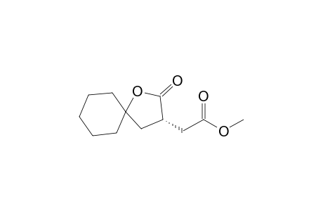 (S)-3-(Methoxycarbonylmethyl)-1-oxaspiro[4.5]decan-2-one